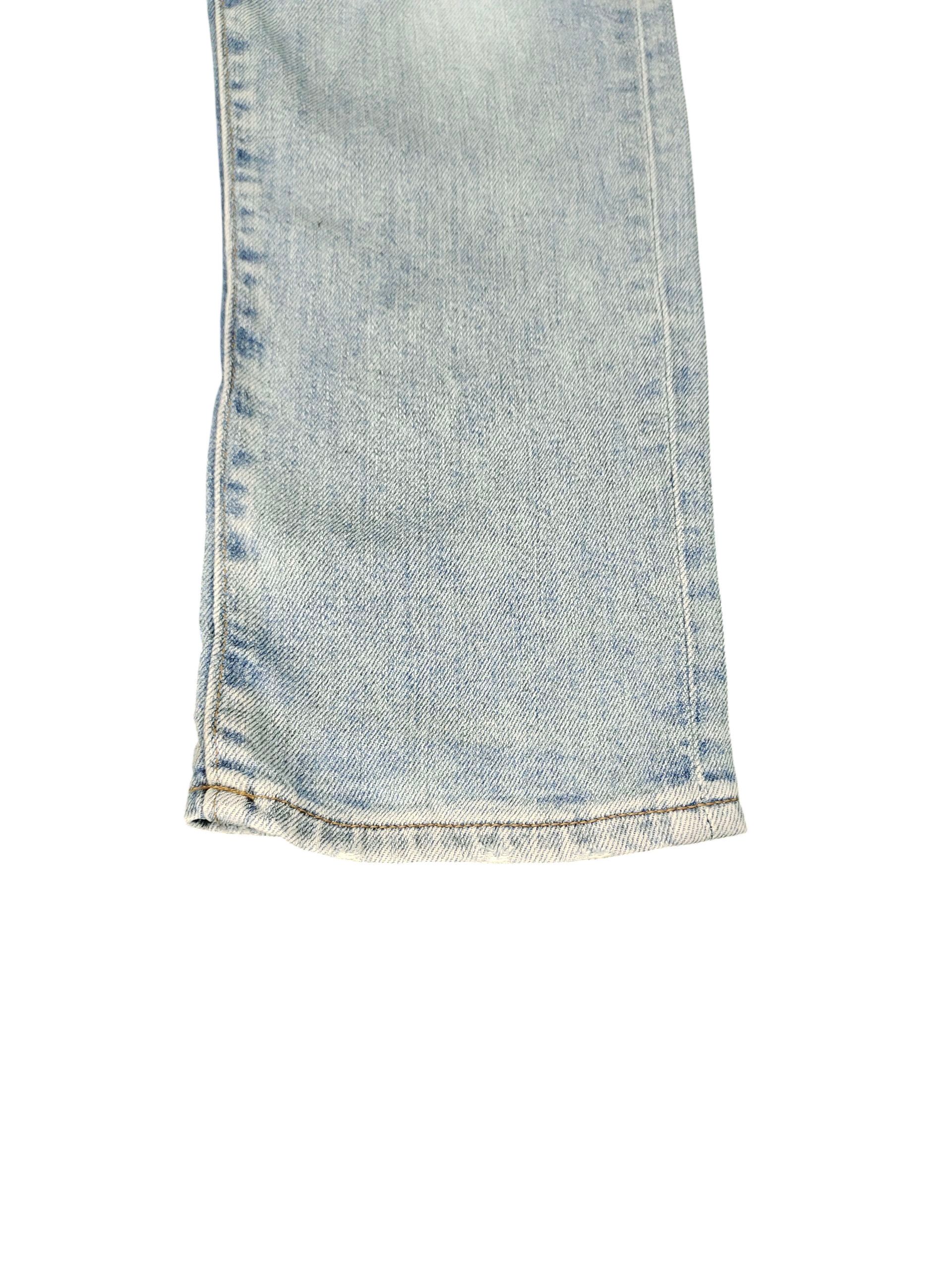 Uniqlo Vintage Y2k Uniqlo Japan Clawmark Distress Faded Denim Jeans Size US 32 / EU 48 - 5 Thumbnail