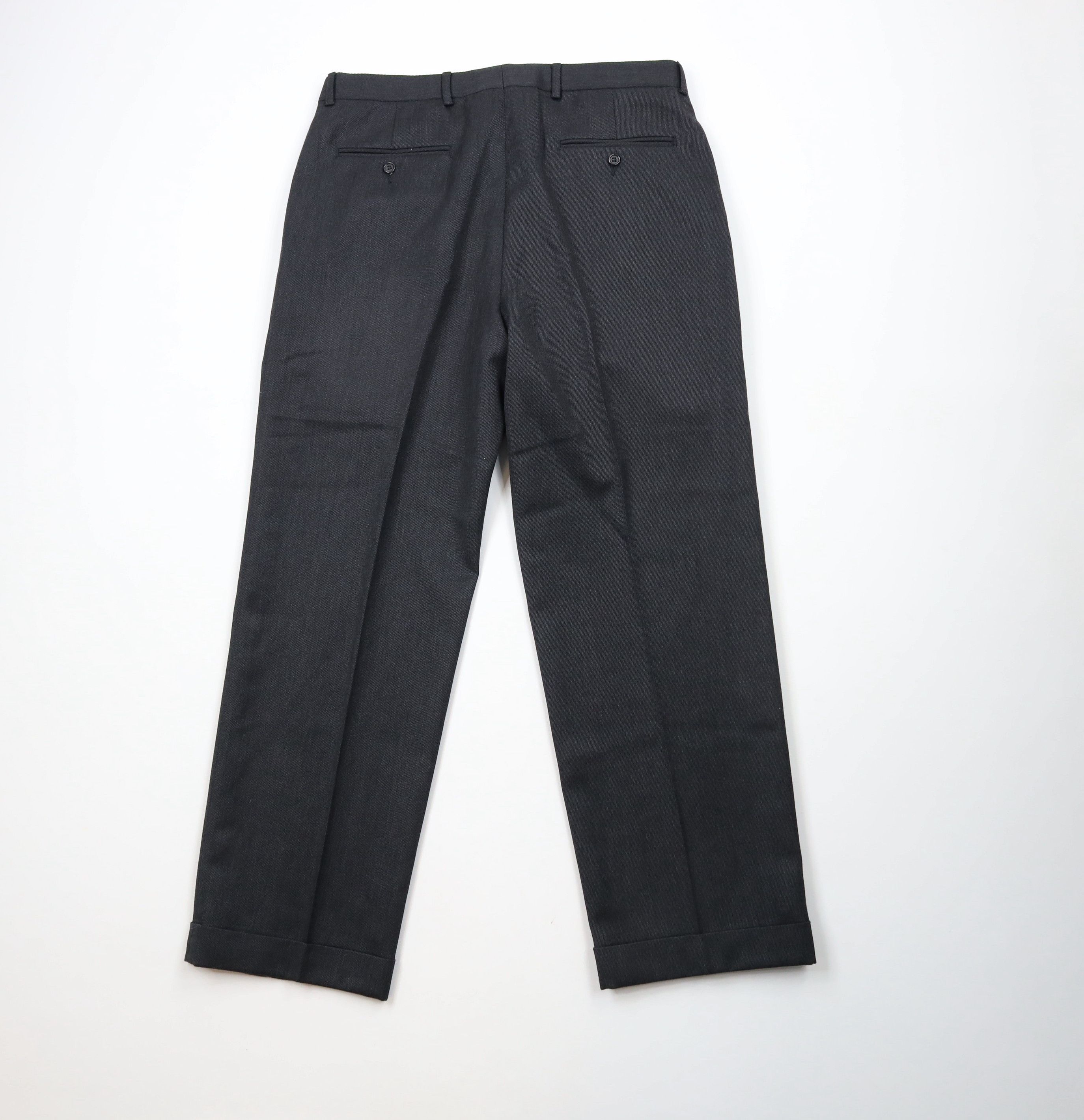 Brooks Brothers × Vintage Vintage 90s Brooks Brothers Worsted Wool Whipcord Pants Size US 34 / EU 50 - 9 Thumbnail