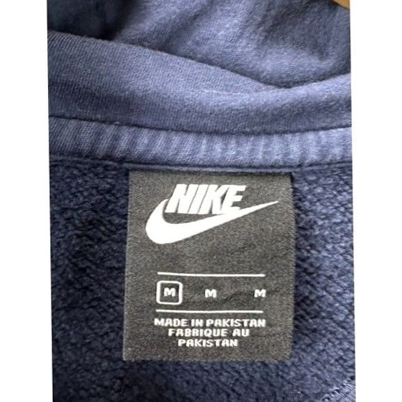 Nike Nike Just Do It Hoodie Sweatshirt Mens Medium Blue Pullover Hooded Logo Graphic Print Size US M / EU 48-50 / 2 - 5 Thumbnail