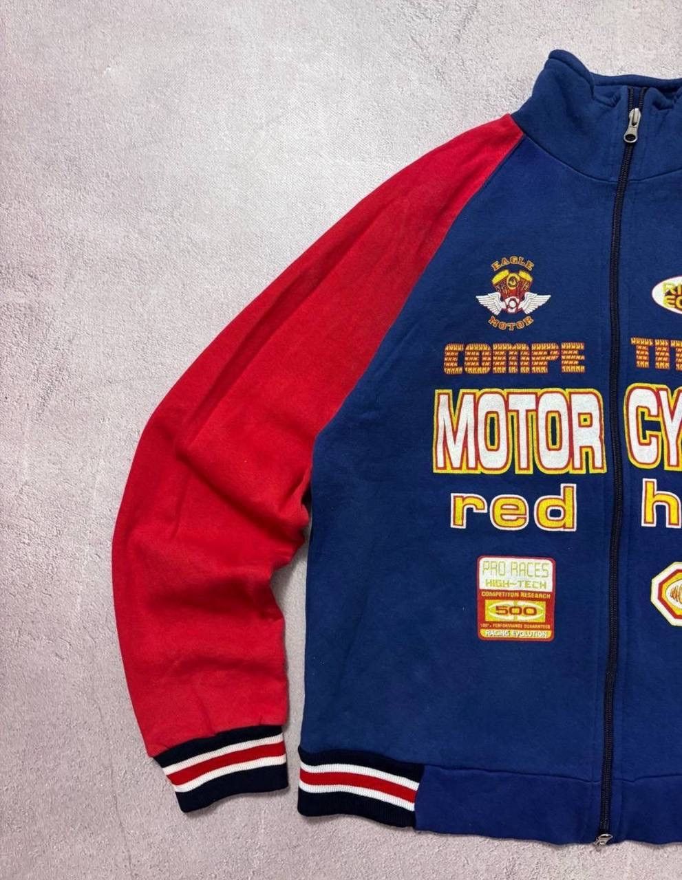Vintage Vintage Racing Motorcycle red hot hoodie Distressed Size US M / EU 48-50 / 2 - 3 Thumbnail