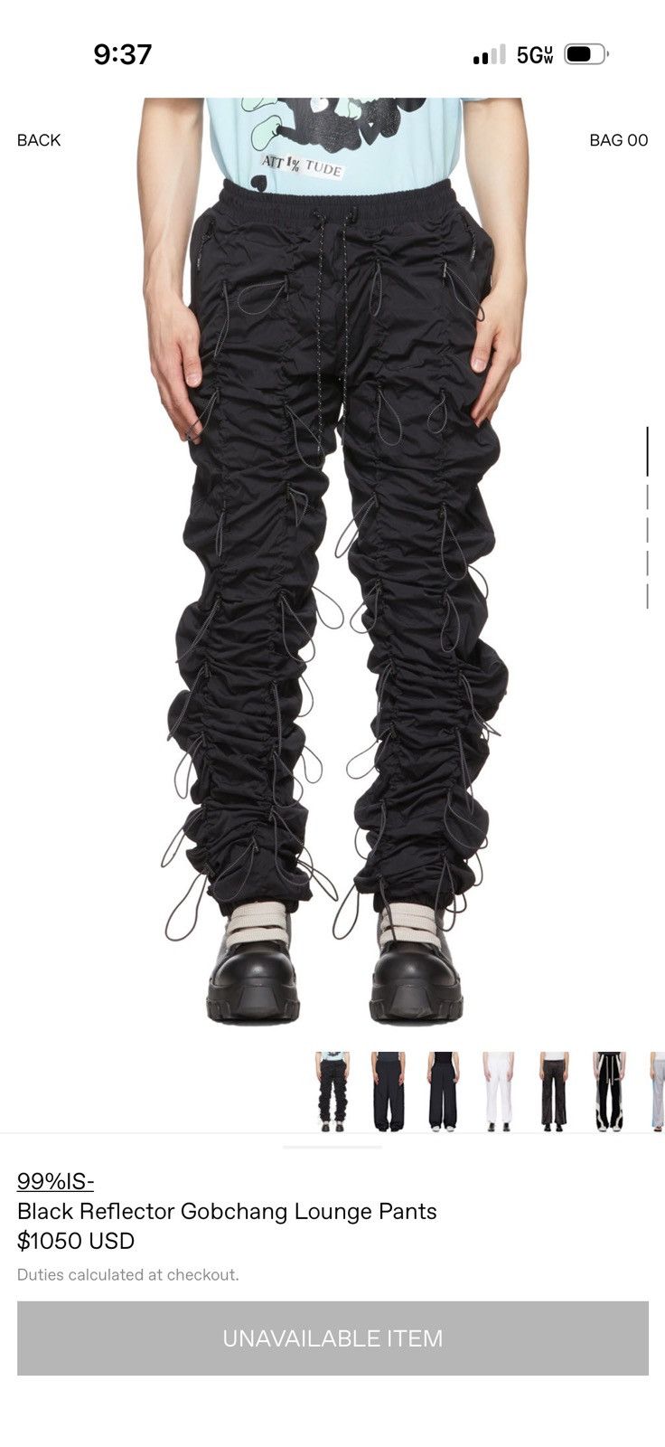 Black Gobchang reflective pants