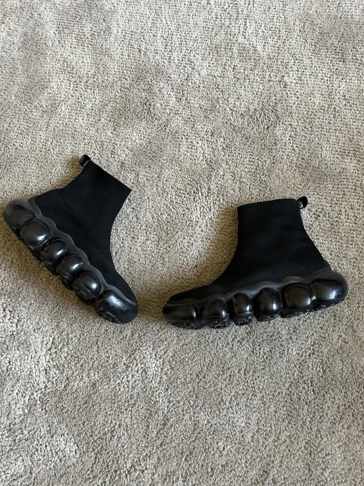 Versace Jeans Couture Versace Jeans Couture Black Bubble High-Top Sneakers Sz 39 Size US 6.5 / EU 39-40 - 1 Thumbnail