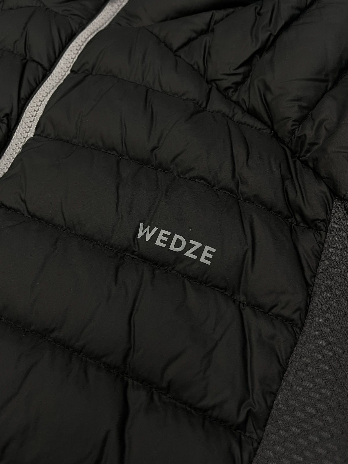 Other Mens Wedze Decathlon Down Jacket Black/Grey Outdoor Gorpcore Size US S / EU 44-46 / 1 - 7 Thumbnail