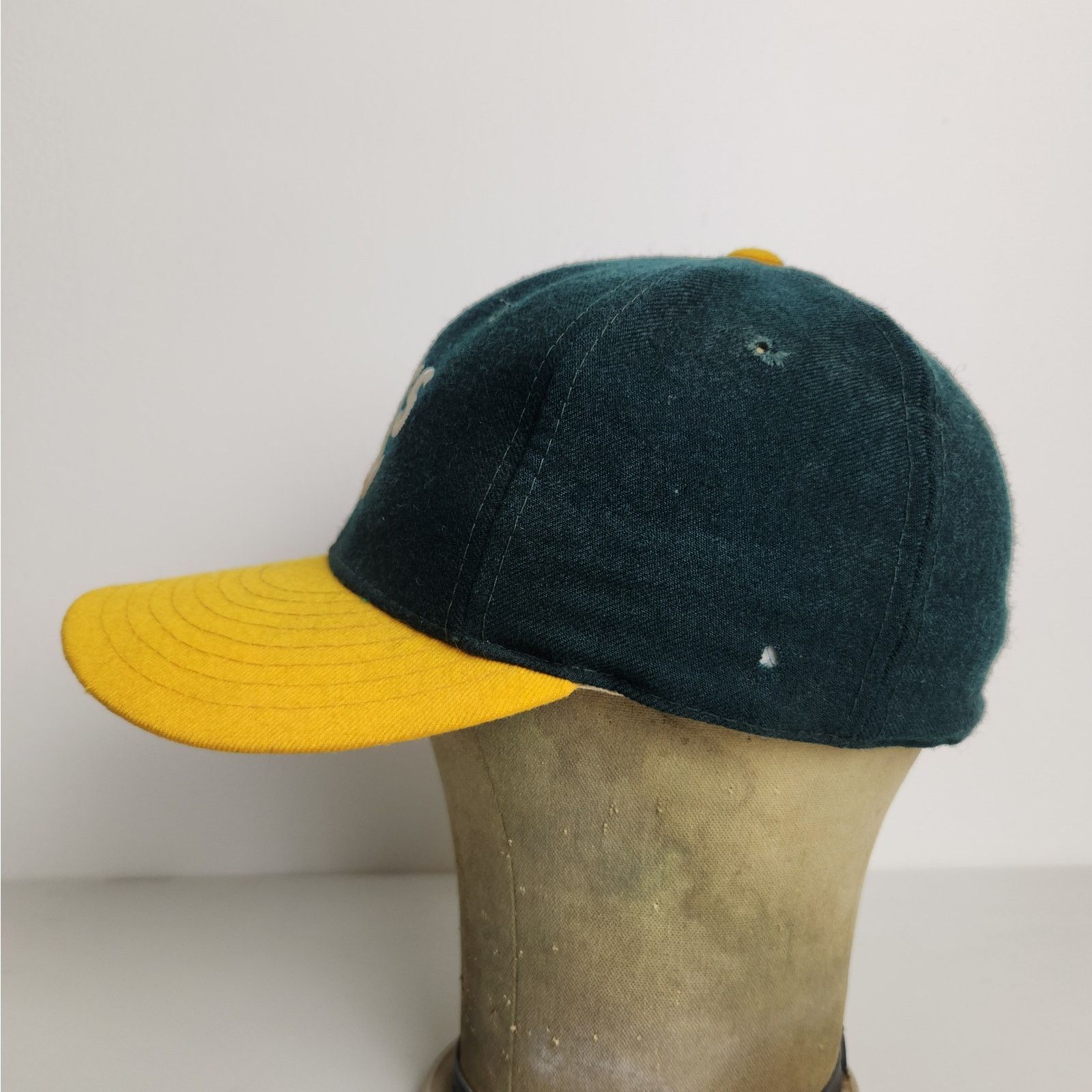 New Era Oakland A's New Era 59 Fifty Wool Baseball Hat Size 6 7/8 Size ONE SIZE - 6 Thumbnail