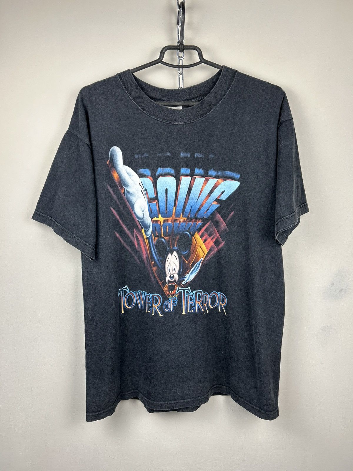 Disney Vintage 90s Disney The Twilight Zone T Shirt Tower Of Terror Size US L / EU 52-54 / 3 - 1 Thumbnail