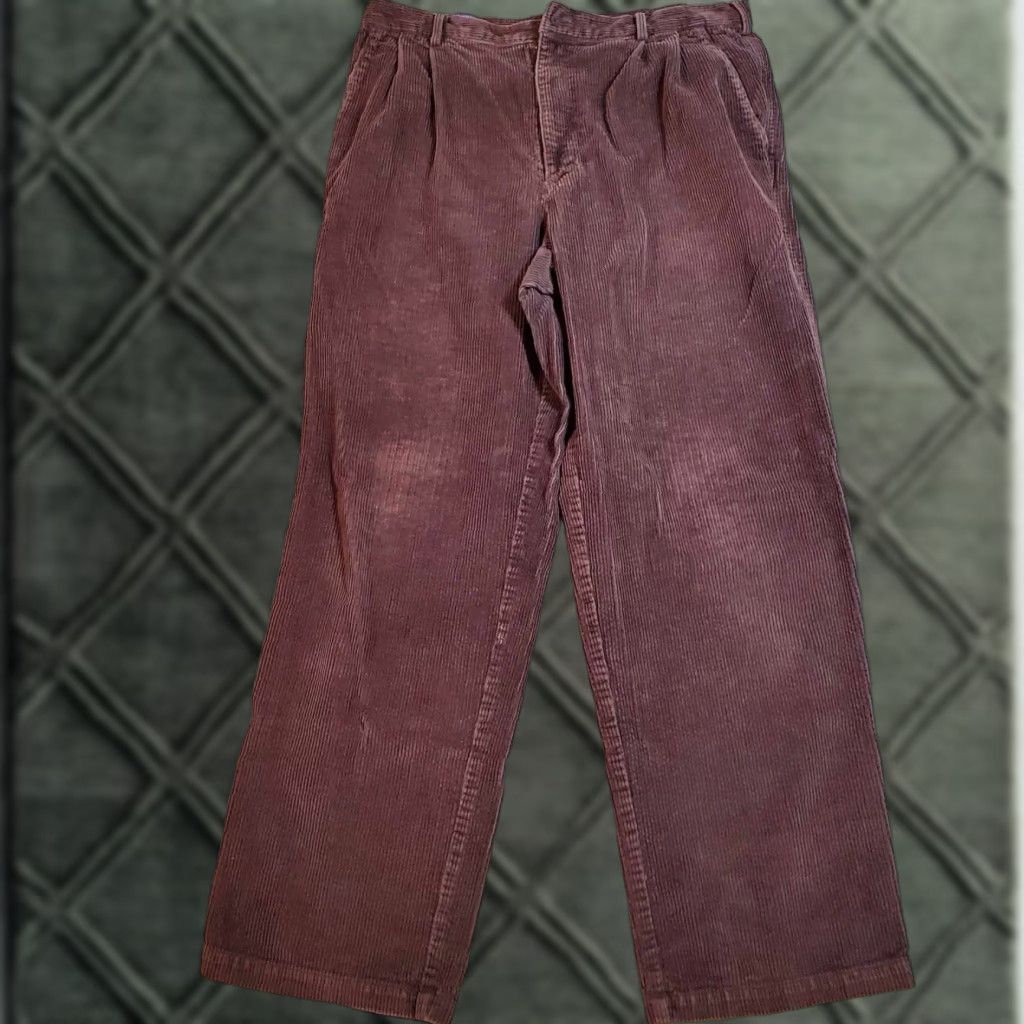 Pendleton Pendleton Mens Pants 36 Corduroy Chino Pleated Front Straight Leg Belt Loops Regular Inseam 29 Multicolor Cotton Blend Corduroy Men's Style: Chino Size US 36 / EU 52 - 1 Thumbnail
