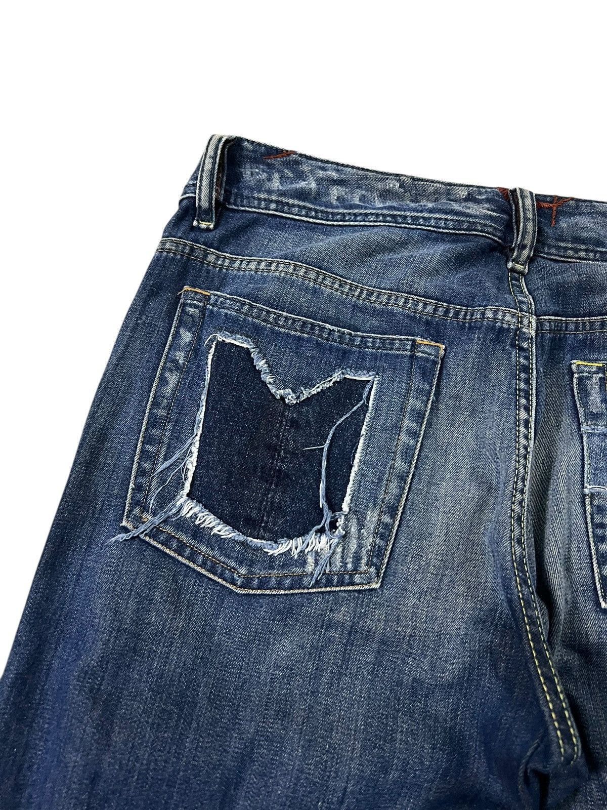 If Six Was Nine Flare Distressed Diesel Denim Gallery Sick Jean Size US 33 - 13 Thumbnail