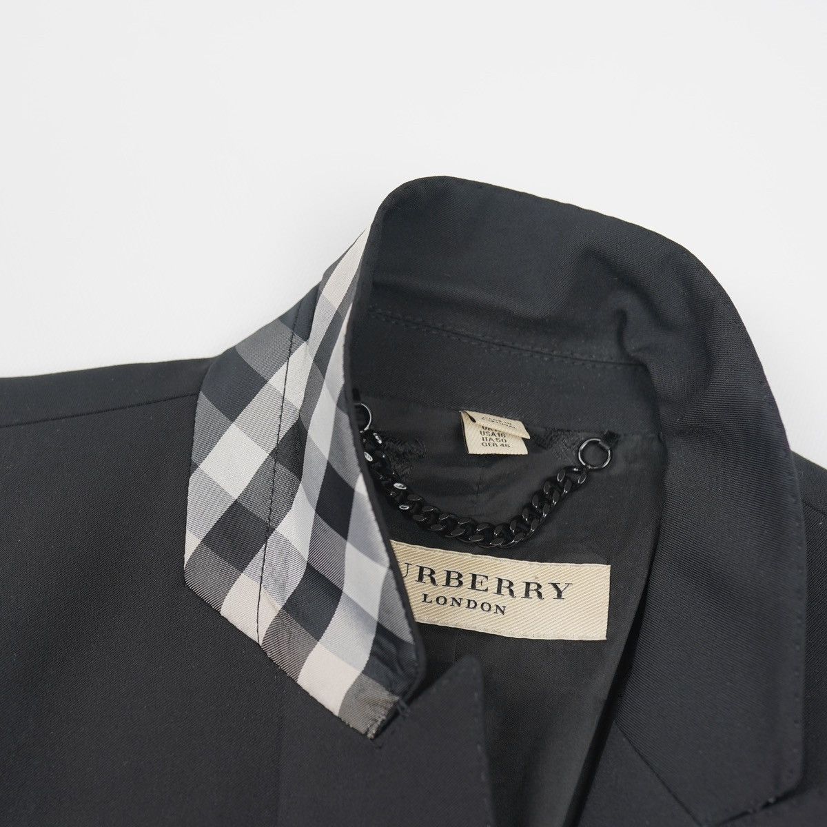 Burberry Burberry London Blazer Black Jacket Size XL / US 12-14 / IT 48-50 - 12 Thumbnail