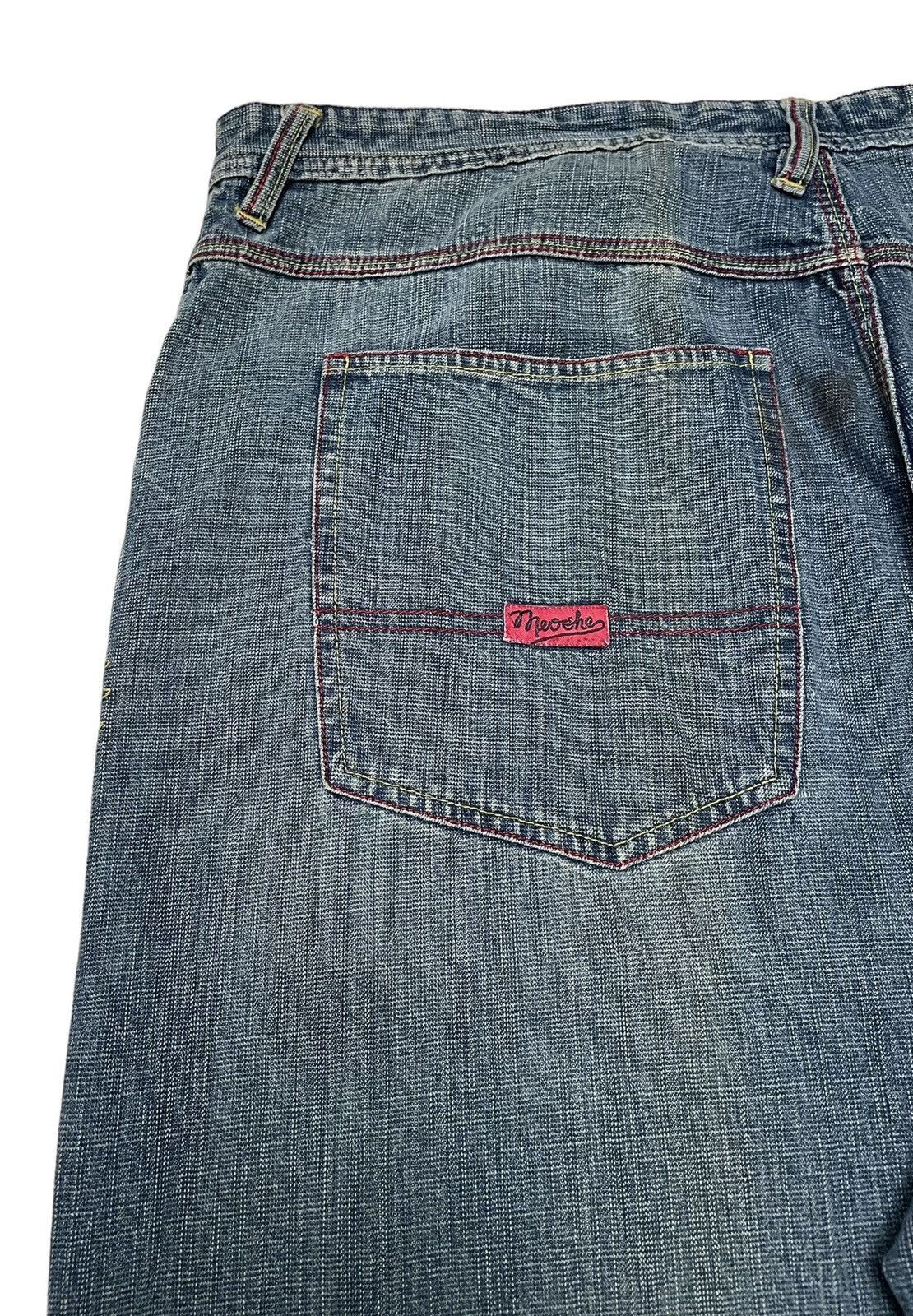 Designer × Japanese Brand × Vintage Vintage Japanese Brand Meoshe Baggy Jeans 2000s Size US 40 / EU 56 - 8 Thumbnail