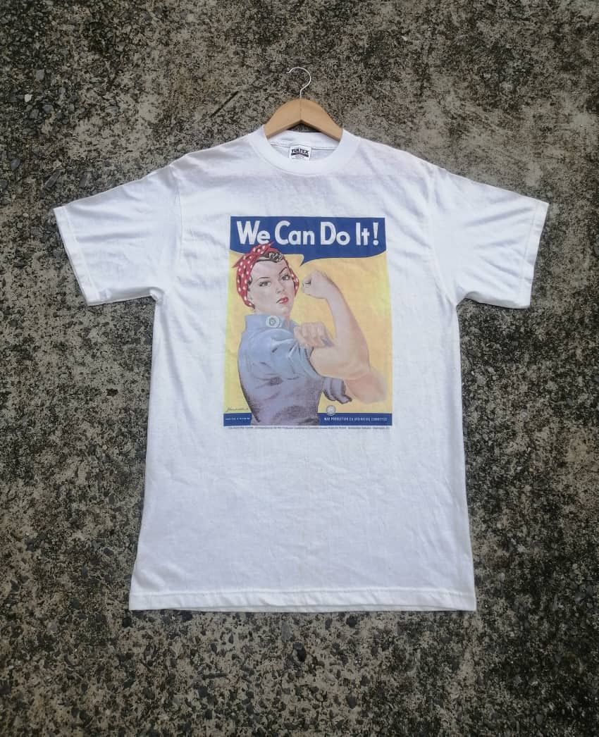 Tultex × Vintage Vintage The World War II " We Can Do It" Poster Tee Size US M / EU 48-50 / 2 - 1 Thumbnail