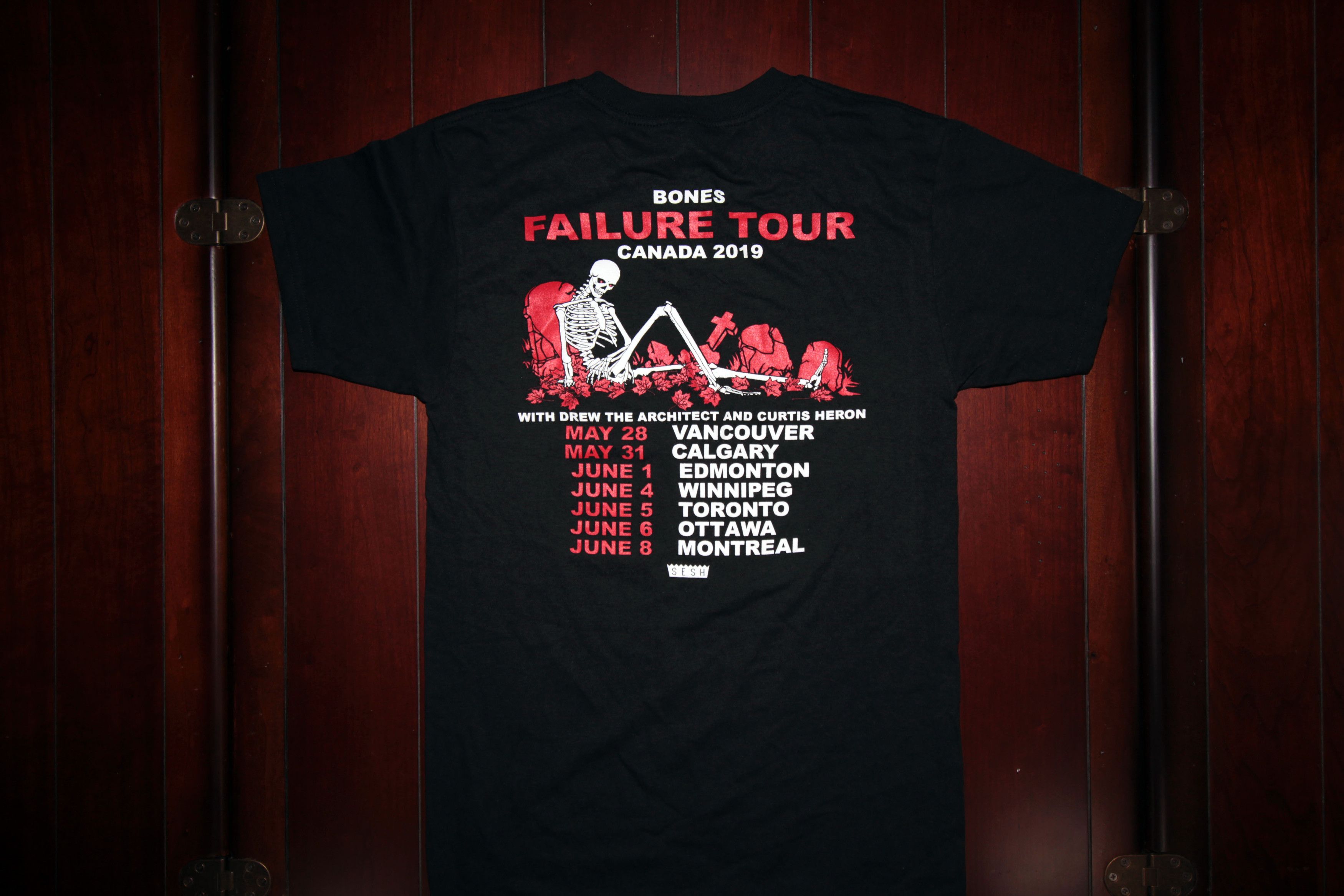 Bones × TeamSESH TeamSESH "FAILURE" Tour T-Shirt Size US S / EU 44-46 / 1 - 4 Thumbnail