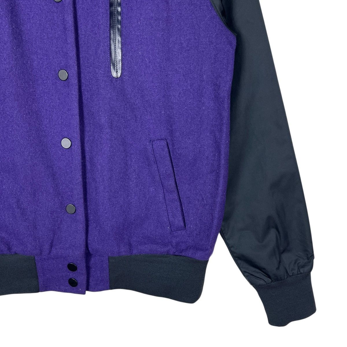 Nike 🔥 Nike Purple Varsity Bomber Jacket Size US M / EU 48-50 / 2 - 6 Thumbnail