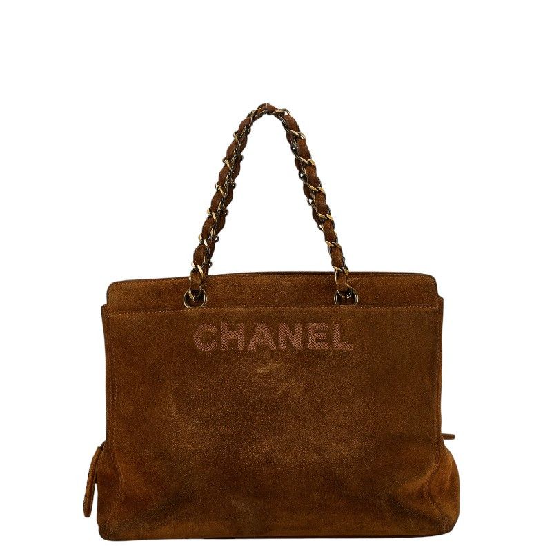 Chanel Chanel Chanel Suede Chain Tote Bag Suede Tote Bag Size ONE SIZE - 1 Thumbnail