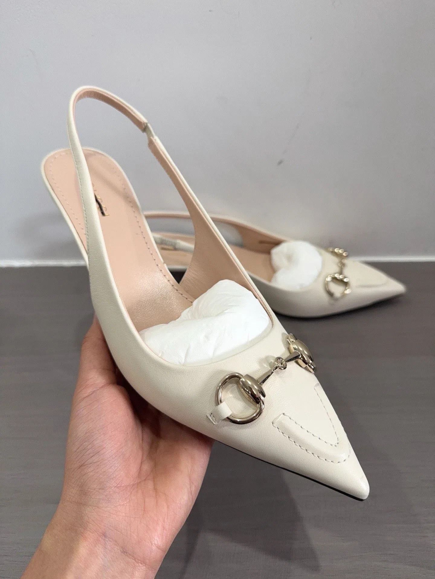 Gucci Gucci Horsebit Kitten Heel Shoes. Size US 6.5 / IT 36.5 - 8 Thumbnail