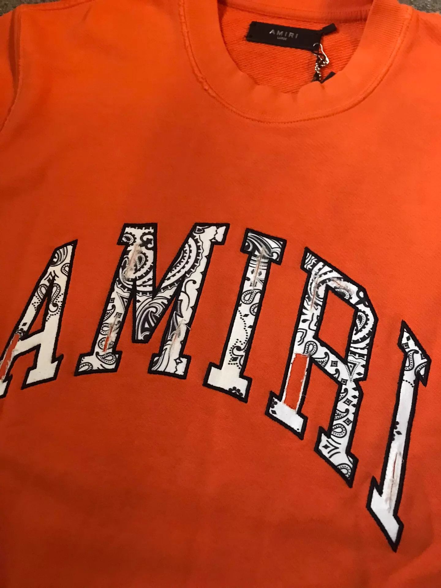 Amiri AMIRI Distressed Camo Letter Print Sweatshirt L Size US L / EU 52-54 / 3 - 5 Thumbnail