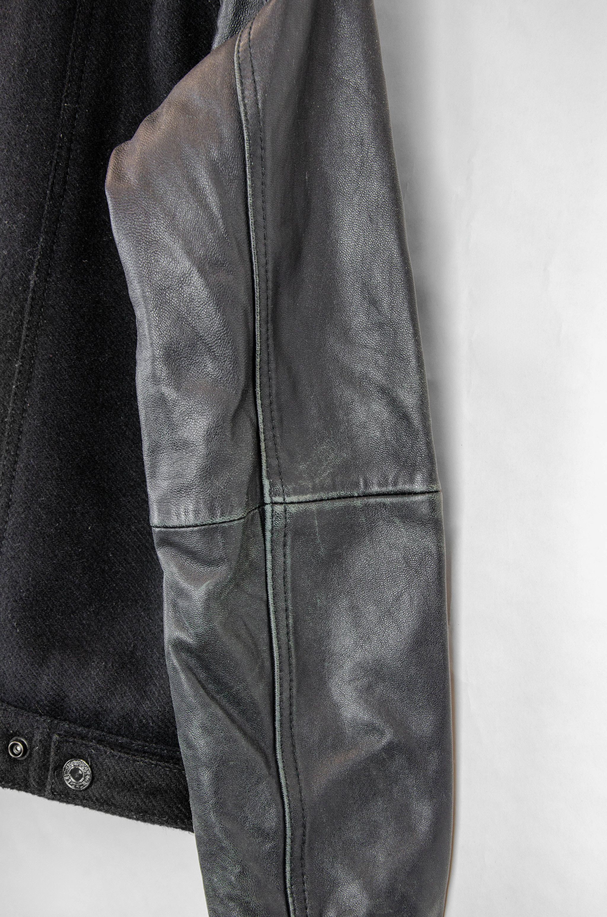 Levi's Levi’s Wool Leather Trucker Jacket – Size M Size M / US 6-8 / IT 42-44 - 12 Thumbnail