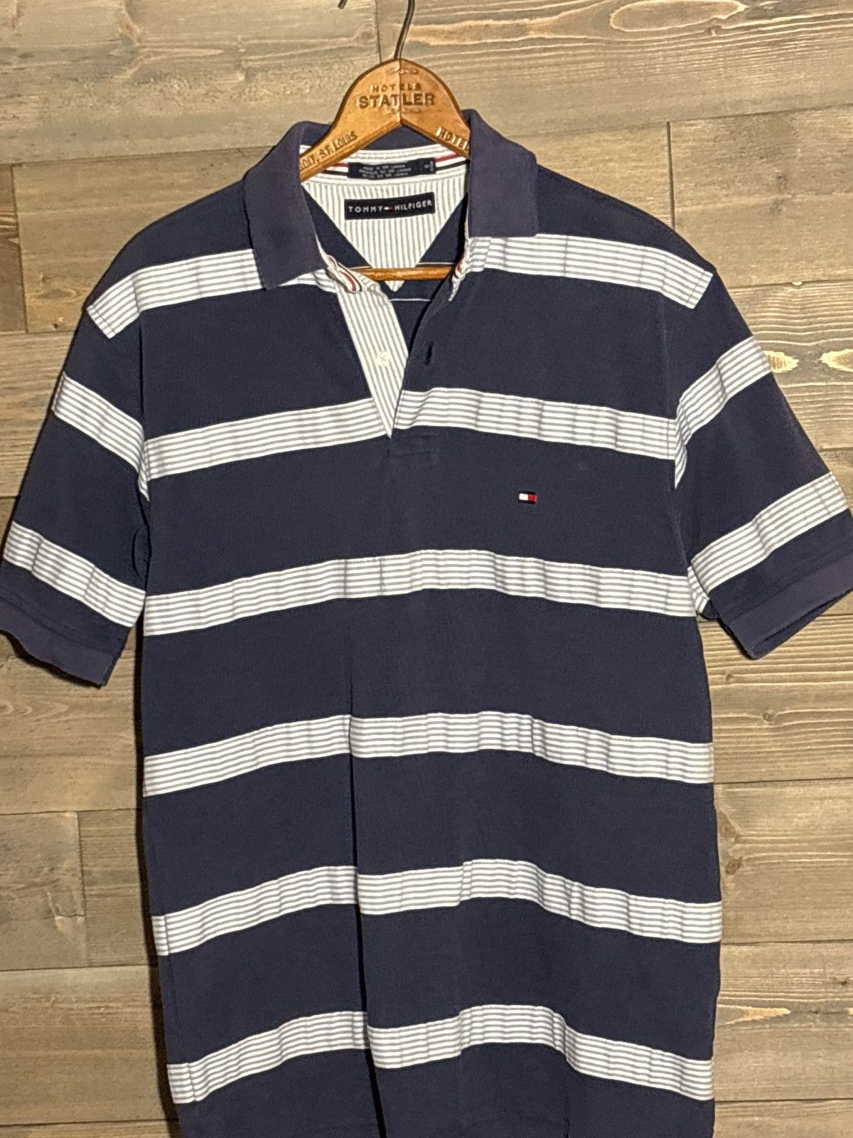 Tommy Hilfiger Y2K Blue Golfer polo shirt vintage prep style(small) Size US S / EU 44-46 / 1 - 7 Thumbnail