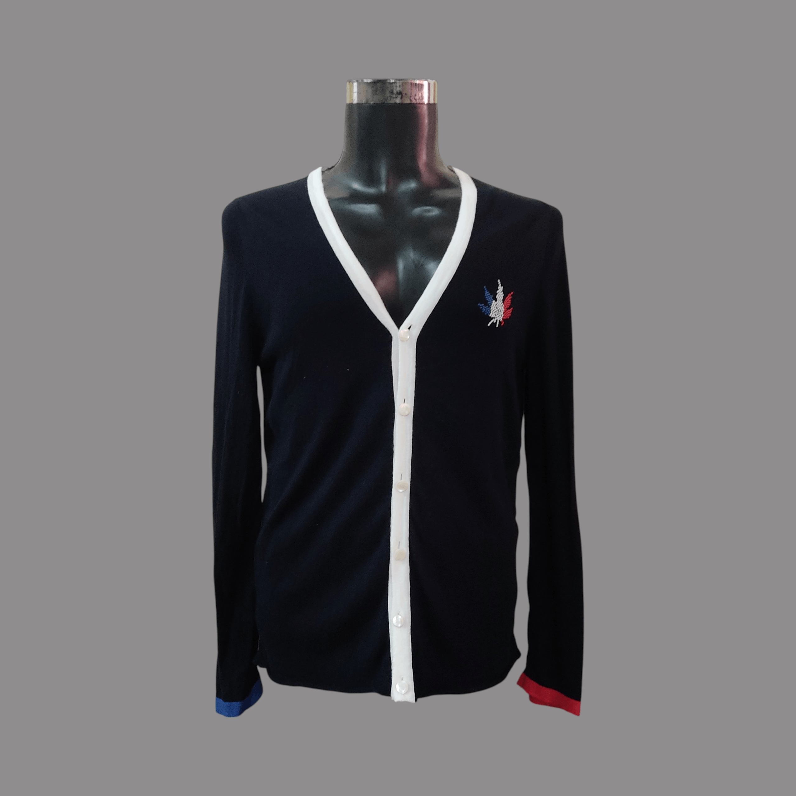Lucien Pellat-Finet Lucien Pellat-Finet Colors Cuffs Buttons Up Cardigan Size US L / EU 52-54 / 3 - 1 Thumbnail