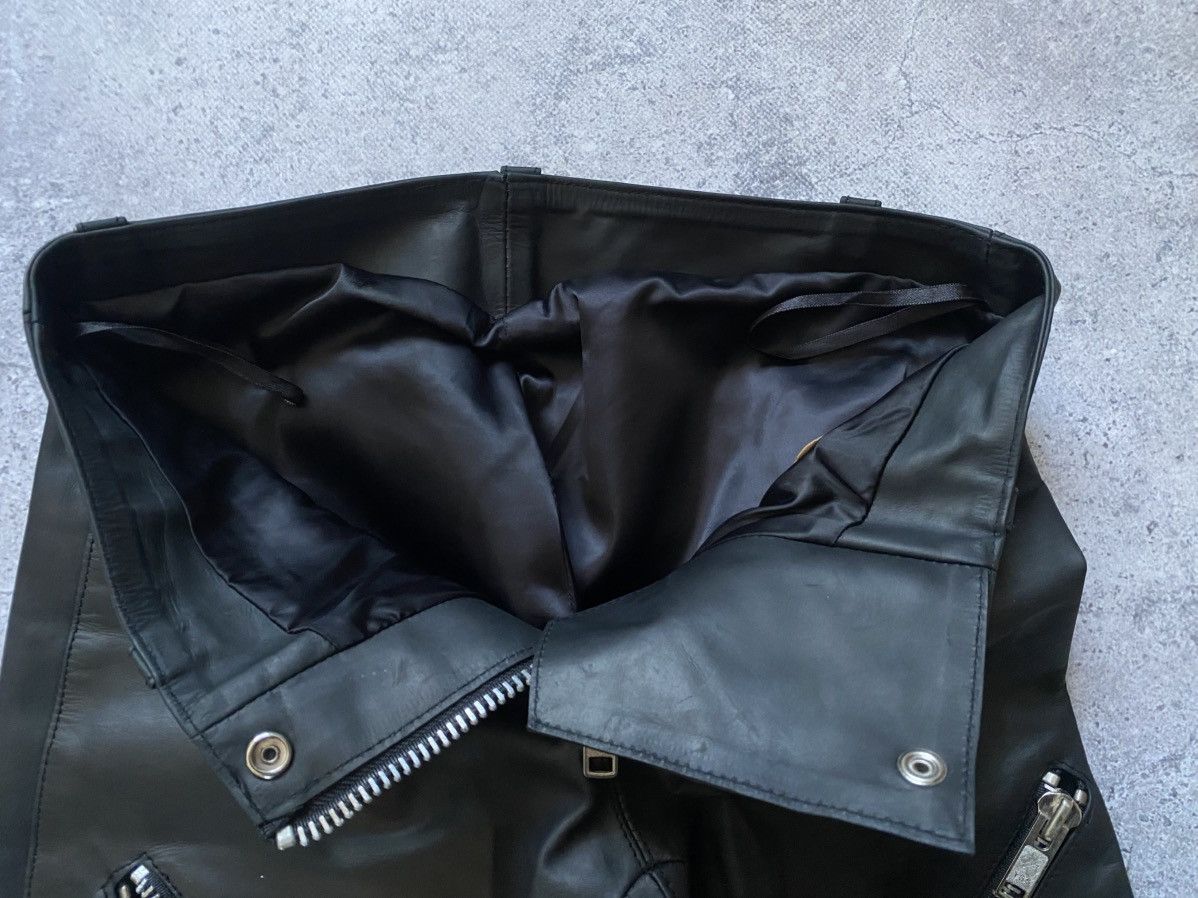 Other Vintage Mavip Leder Pants Leather Avant Garde Biker Moto Size 29" - 7 Thumbnail
