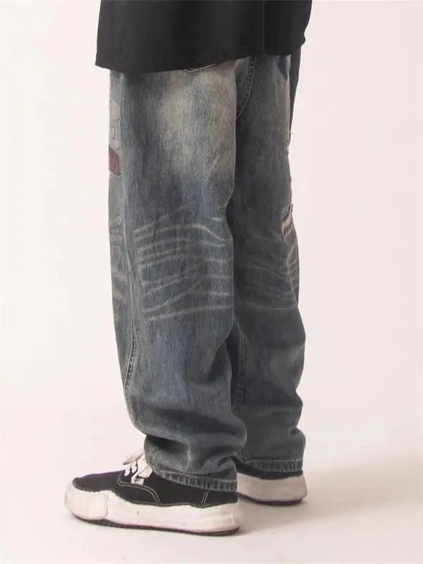 VIBE Retro high street distressed washed jeans Size US 32 / EU 48 - 4 Thumbnail
