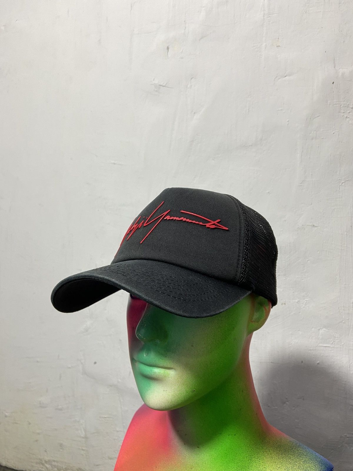 Yohji Yamamoto Yohji Yamamoto Trucker Cap Sun faded Black Size ONE SIZE - 10 Thumbnail