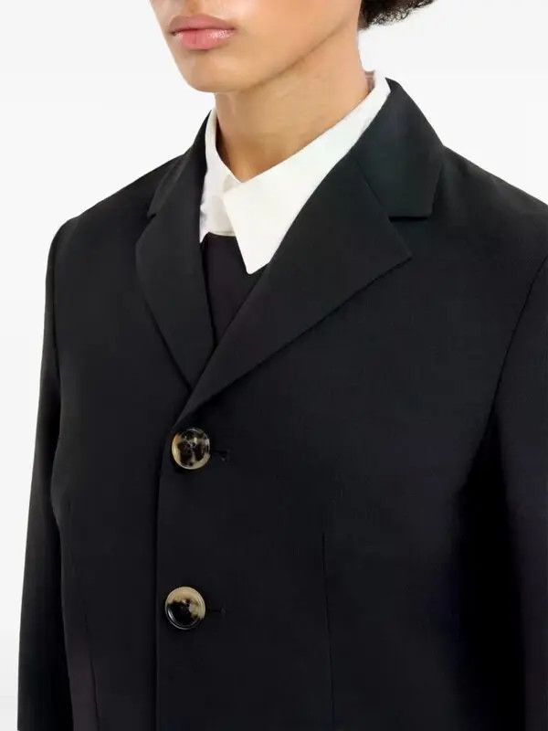 Marni o1w1db10326 Virgin Wool Blazer in Black Size S / US 4 / IT 40 - 5 Thumbnail