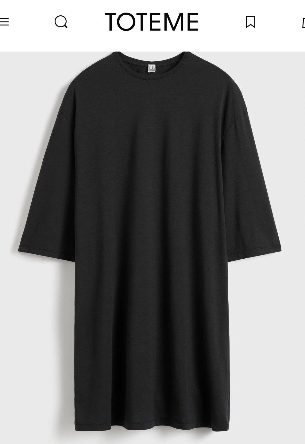 Toteme 2 TOTOME ( 1 black & 1 white t-shirt dress Sz: XS $290 each Size XS / US 0-2 / IT 36-38 - 5 Thumbnail