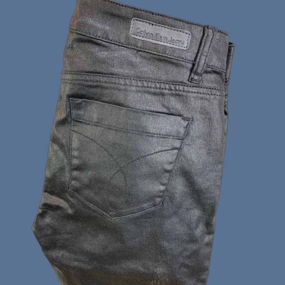 Calvin Klein Calvin Klein Jeans Jeans Adult 4 Black Coated Denim Skinny Womens Size 27" / US 4 / IT 40 - 1 Thumbnail
