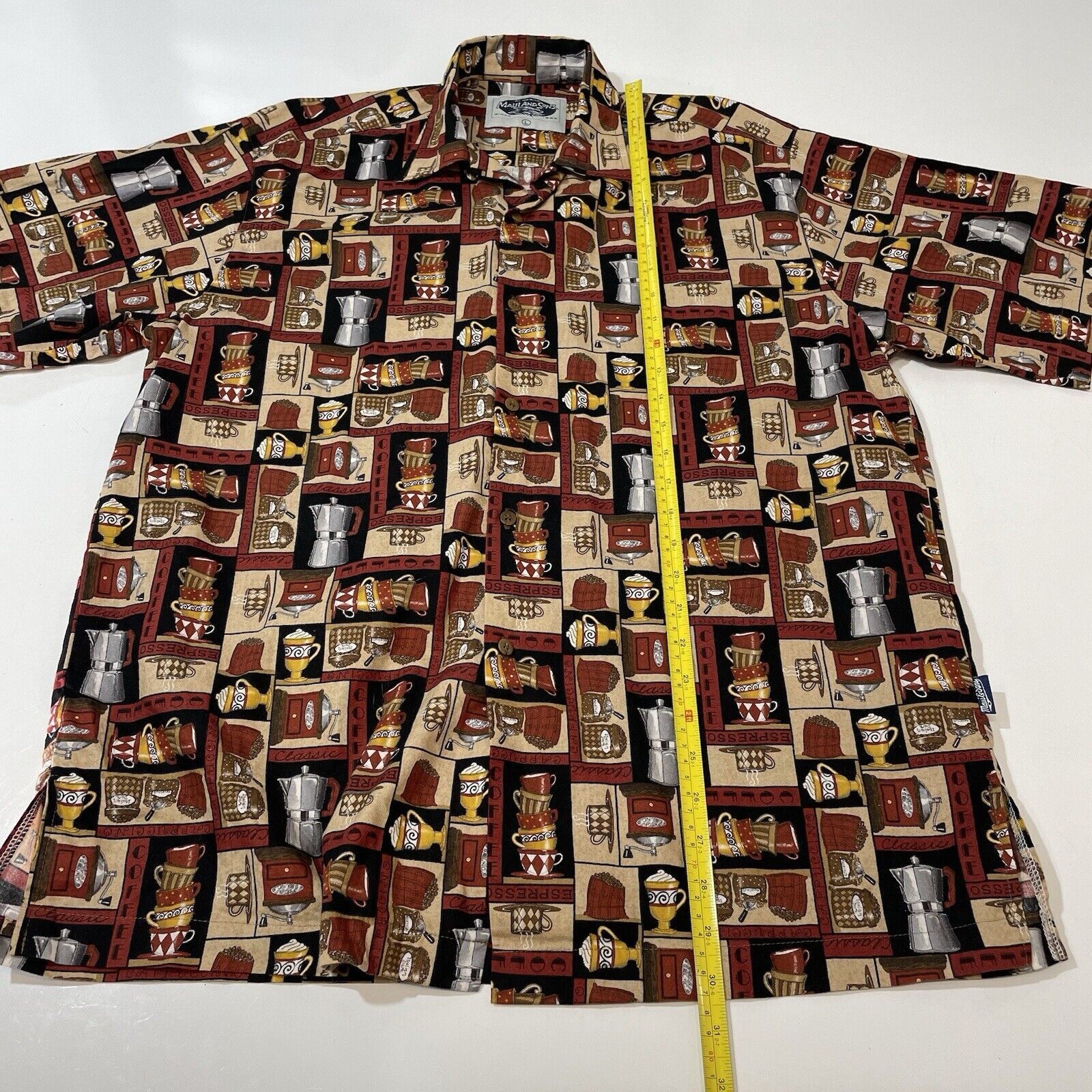 Maui and Sons VTG Maui & Sons Men’s Shirt Coffee Shop Espresso Hawaiian L Size US L / EU 52-54 / 3 - 4 Thumbnail