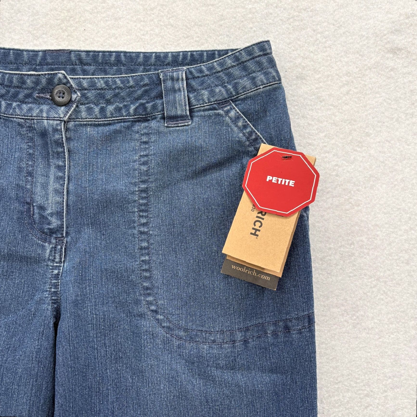 Vintage Woolrich Jeans Women 8 Petite Dark Blue Stretch Straight Leg Denim Woolrich Fairwinds Jeans 8P Dark Blue Stretch Straight Leg Womens Girls? Size 30" / US 8 / IT 44 - 3 Thumbnail