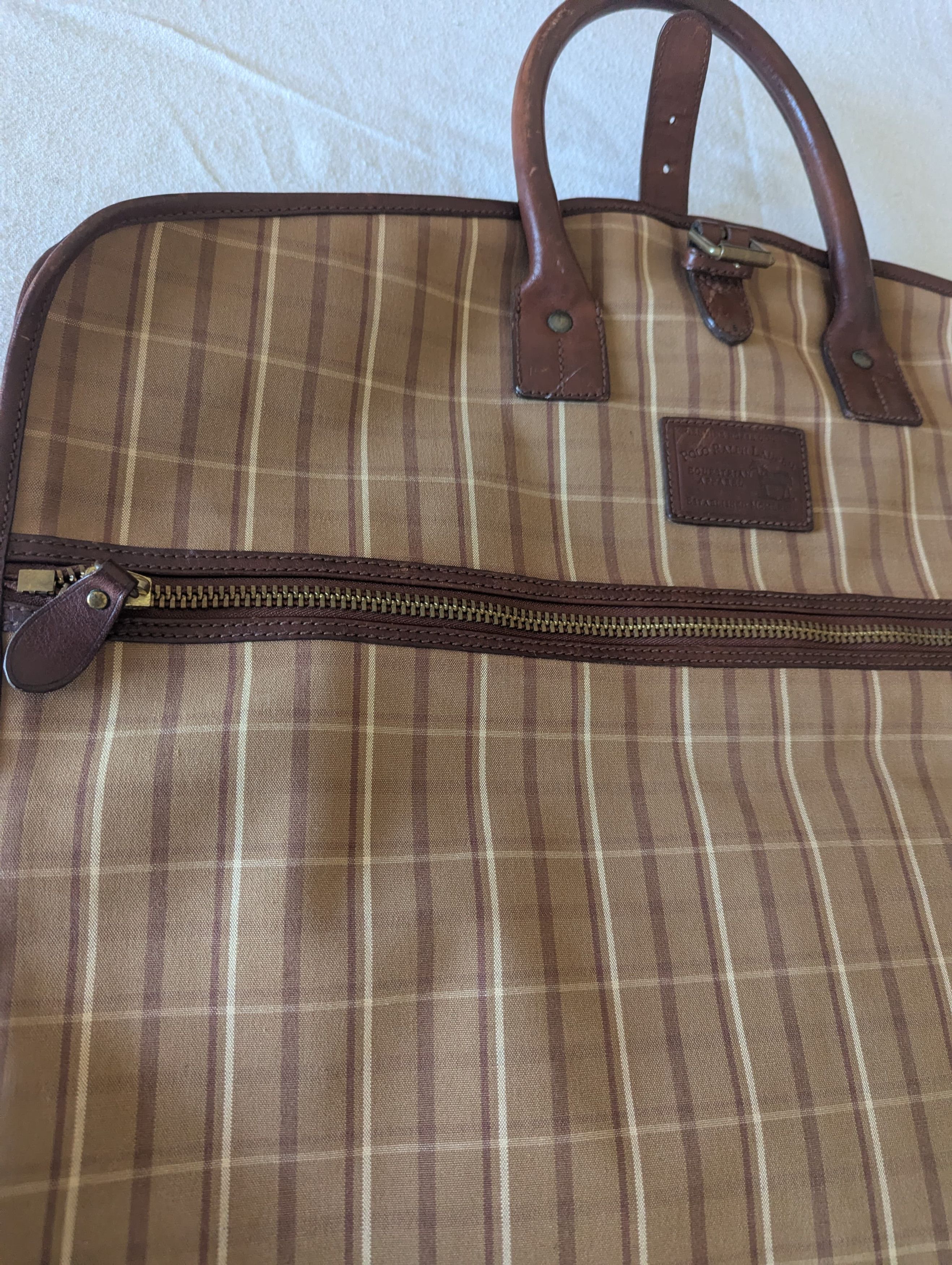 Ralph Lauren Vintage Ralph Lauren plaid with Leather Trim Bag Size ONE SIZE - 5 Thumbnail