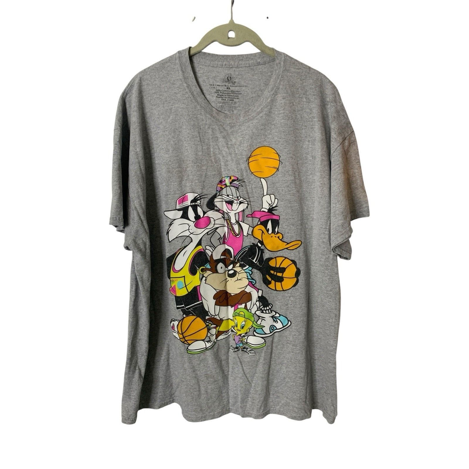 Warner Bros Warner Bros Vintage Looney Tunes Basketball T-Shirt XL Size US XL / EU 56 / 4 - 23 Thumbnail