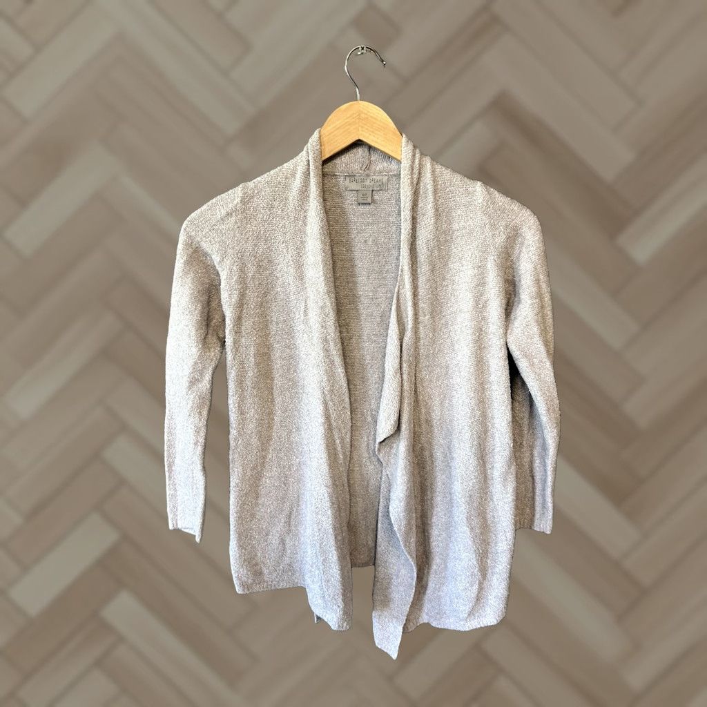 Vintage Barefoot Dreams Cardigan Womens Open Front Gray 6/7 Size M / US 6-8 / IT 42-44 - 1 Thumbnail