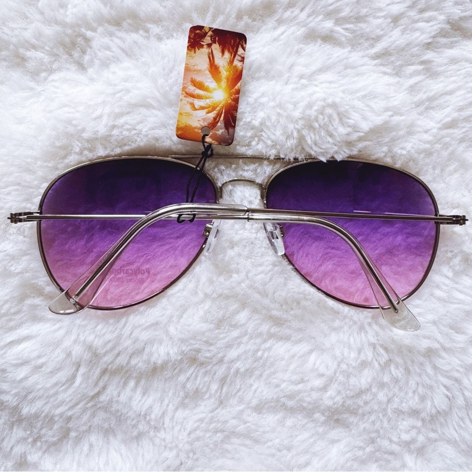 Other Rosalia Purple Full Rim Aviator Sunglasses Size ONE SIZE - 12 Thumbnail