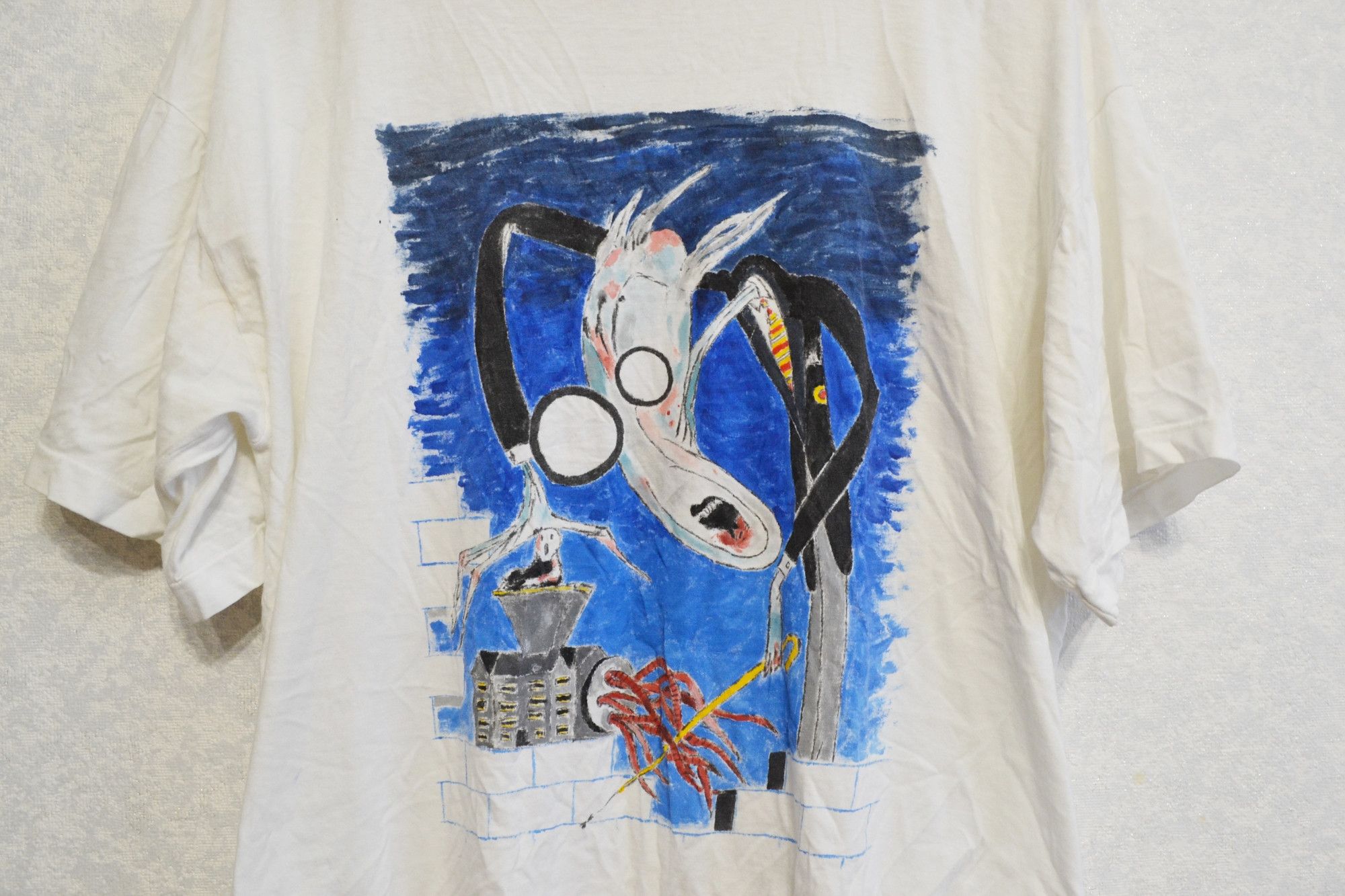 Band Tees × Pink Floyd × Vintage PINK FLOYD The Wall vintage Rare 1980's tour concert t-shirt Size US L / EU 52-54 / 3 - 2 Thumbnail