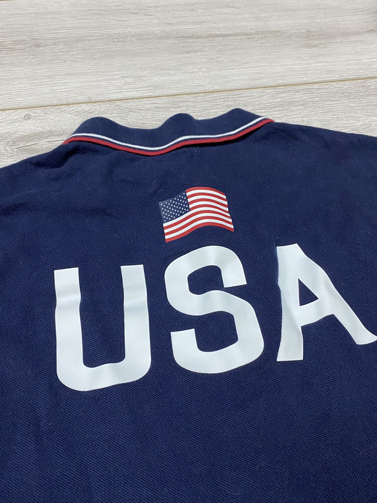 Polo Ralph Lauren Polo Ralph Lauren USA flag big logo vintage shirt Size US L / EU 52-54 / 3 - 8 Thumbnail