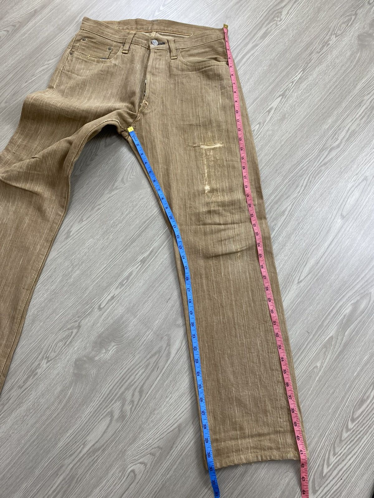 Sugar Cane Vintage Sugar Cane Okinawa Selvedge Distressed Jeans Size US 30 / EU 46 - 24 Thumbnail