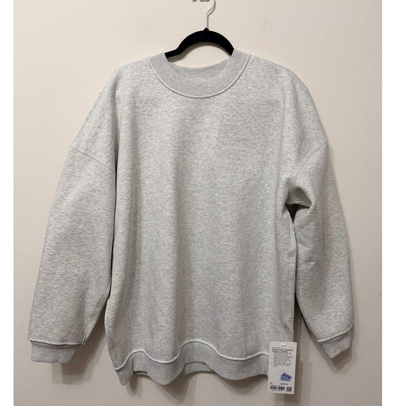 Lululemon NWT Women's Lululemon Big Cozy Pullover Tennis Sz XL $168 Size XL / US 12-14 / IT 48-50 - 1 Thumbnail