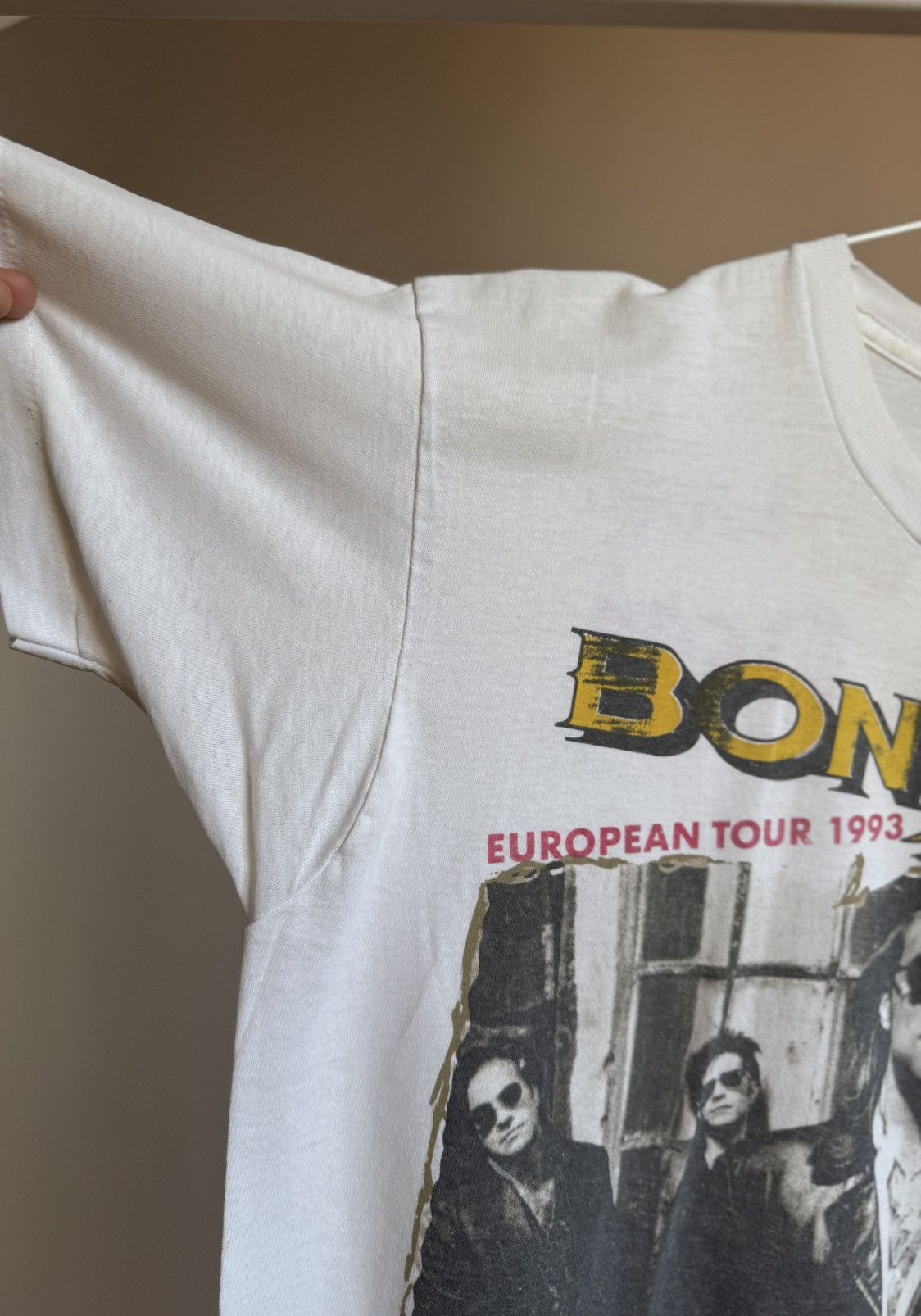 Band Tees Vintage 1993 Bon Jovi Keep The Faith T-shirt Tee Size US M / EU 48-50 / 2 - 10 Thumbnail