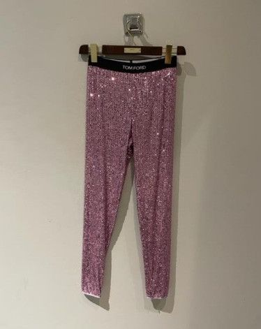 Tom Ford o1w1db10225 PAW436 Sequins Leggings in Lilac Size 26" / US 2 / IT 38 - 1 Preview