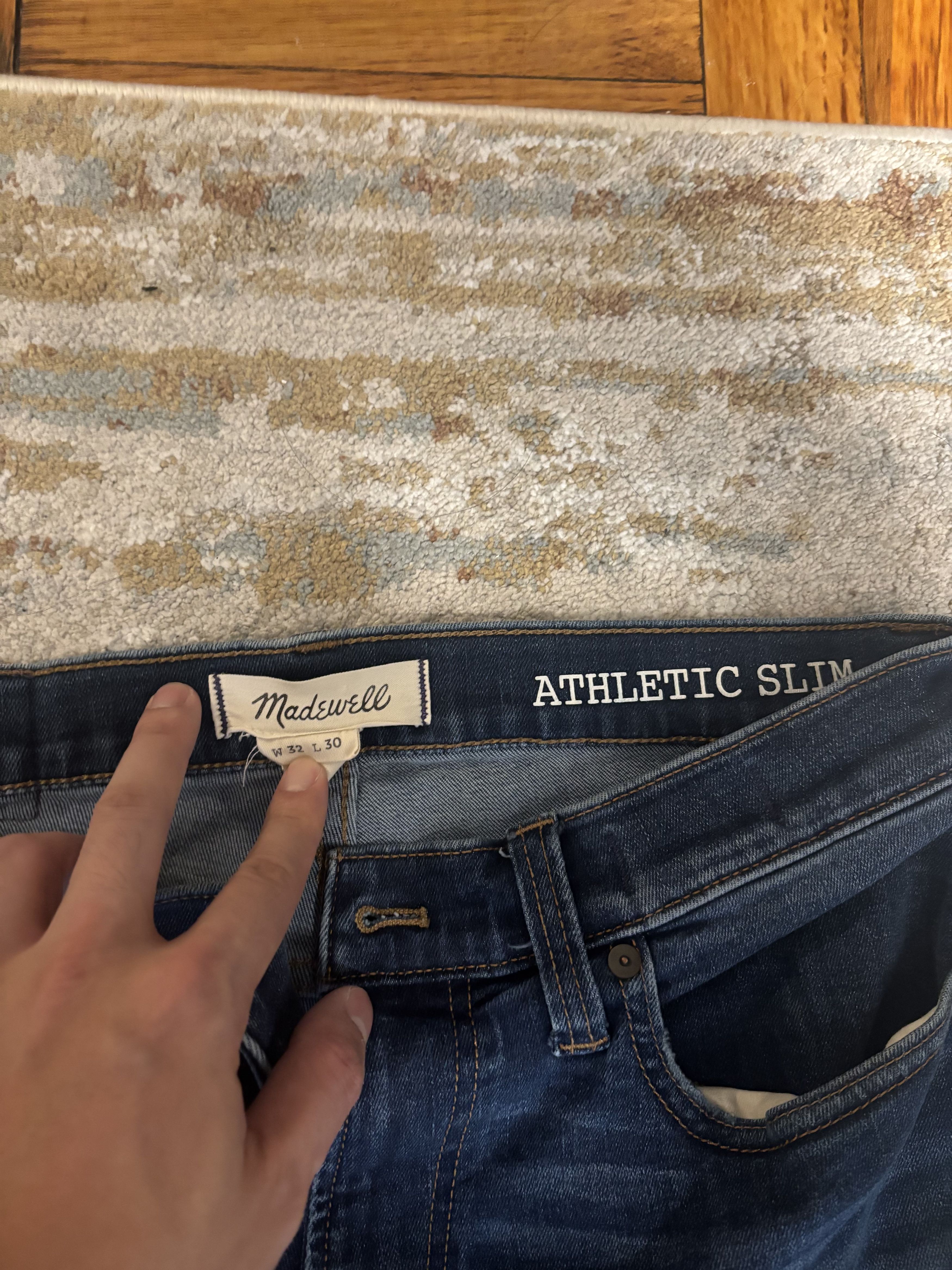 Madewell Madewell Jeans Athletic Slim 32x30 Size US 32 / EU 48 - 2 Thumbnail