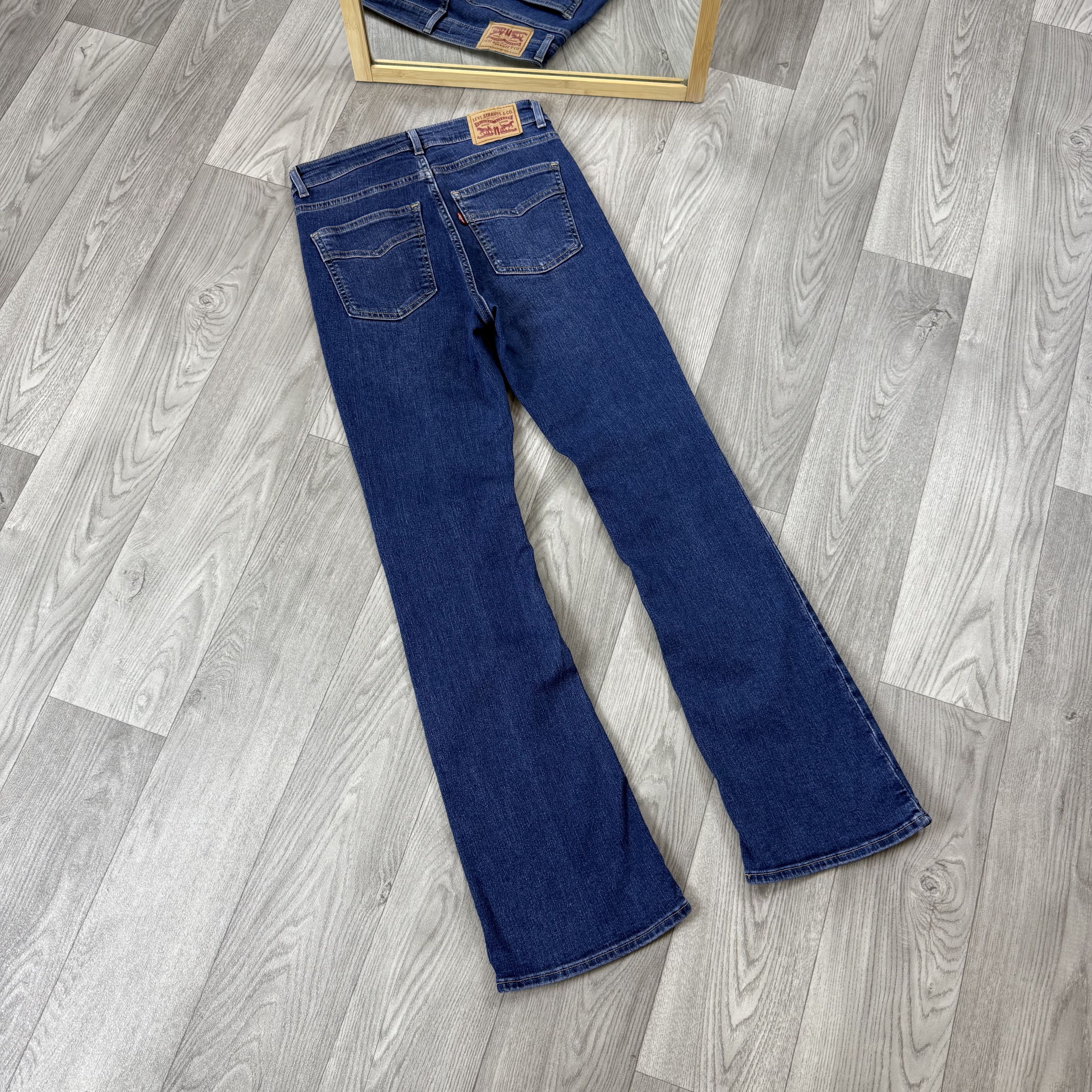 Levi's Levi's 725 High Rise Bootcut Blue Denim Jeans Size 27" / US 4 / IT 40 - 3 Thumbnail