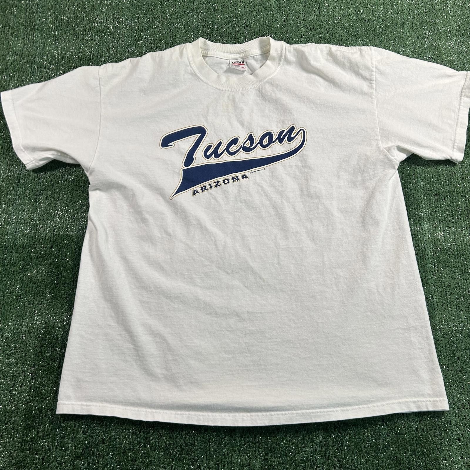 Anvil Men's White Tucson Arizona Graphic T-Shirt. XL Size US XL / EU 56 / 4 - 1 Thumbnail