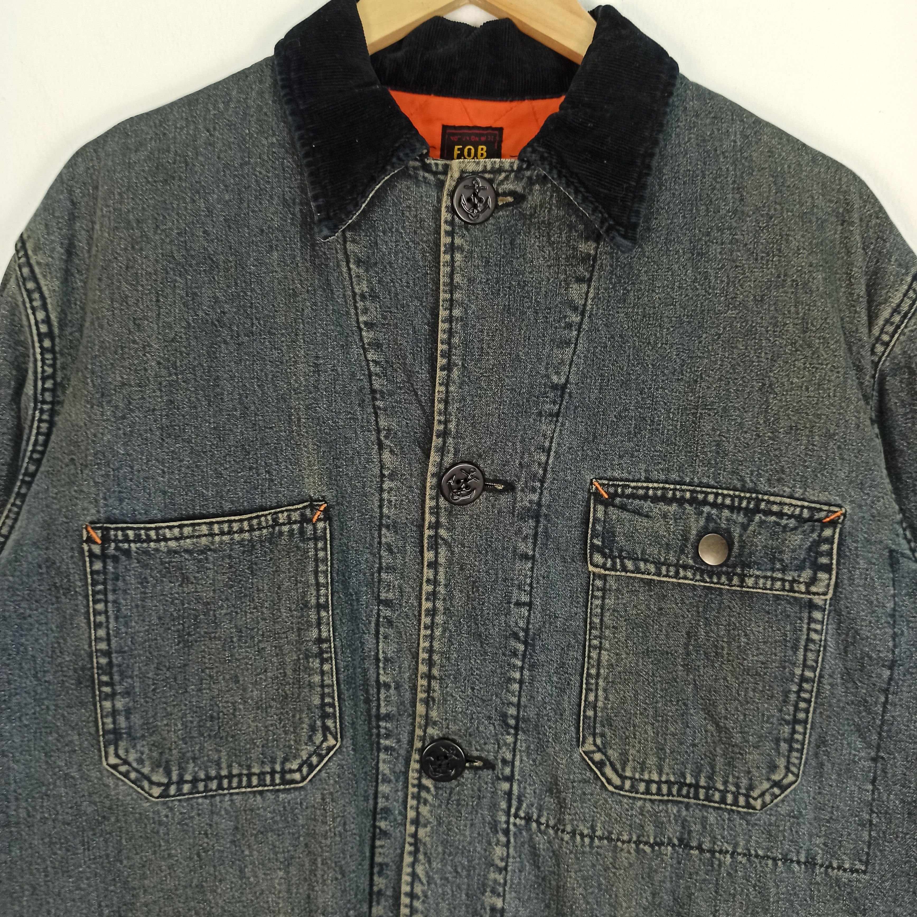 FOB Factory 🔥STEALS🔥 F.O.B Jacket Jeans Blue Rare Size US M / EU 48-50 / 2 - 4 Thumbnail