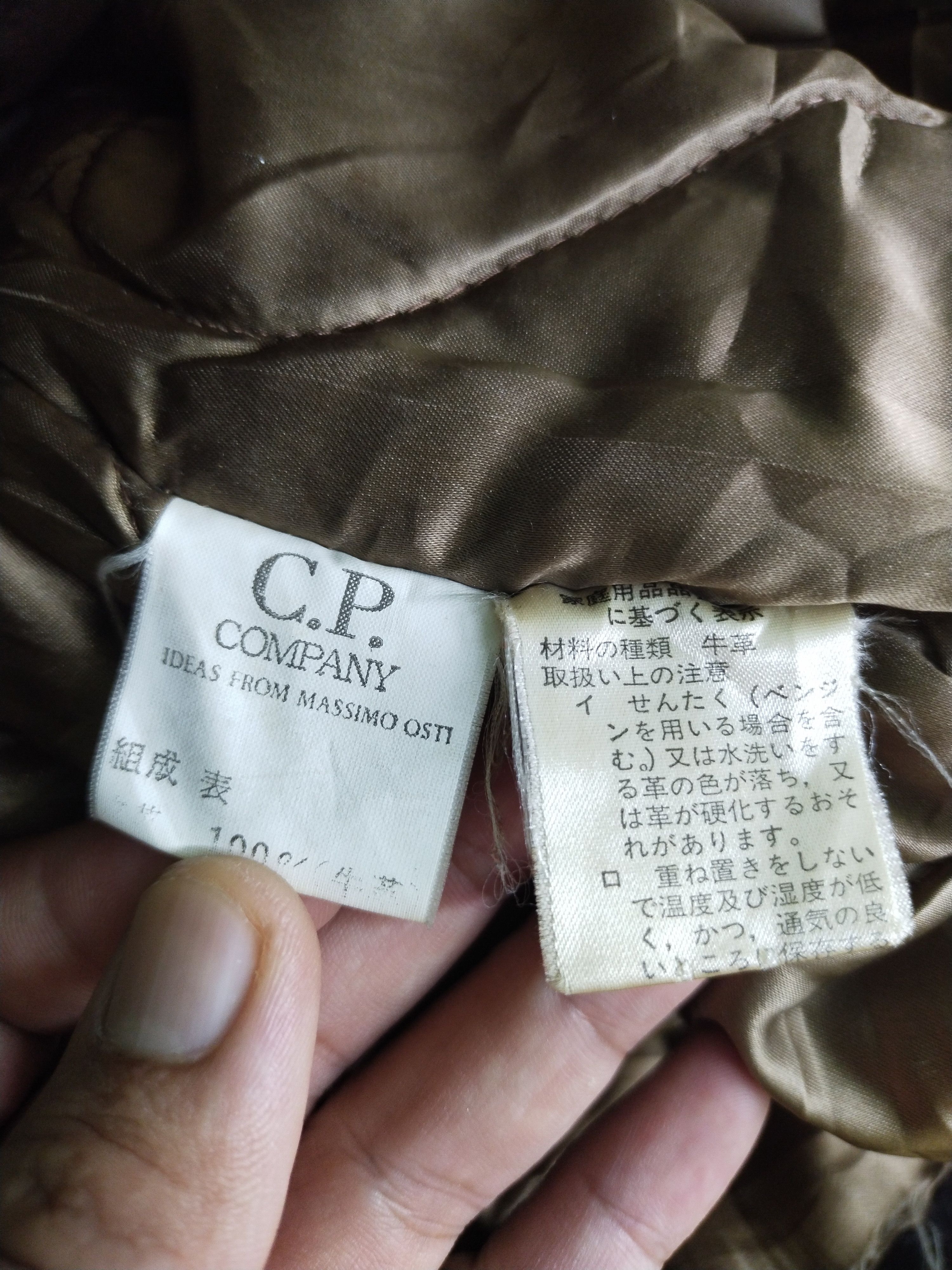 C.P. Company Archive CP Company - AW90's - Faded Leather Jacket Size US M / EU 48-50 / 2 - 20 Thumbnail