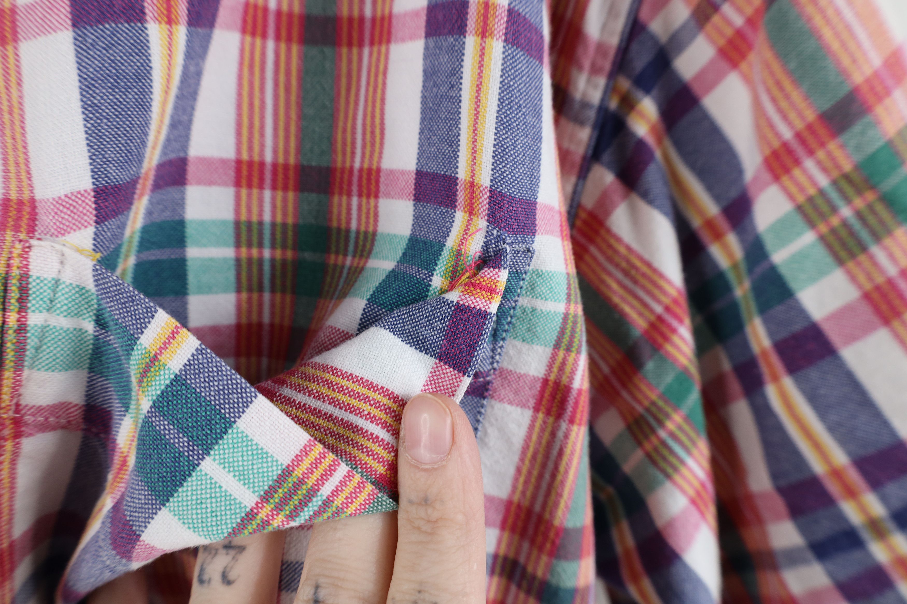 Vintage Vintage 90s Streetwear Plaid Short Sleeve Button Down Shirt Size US L / EU 52-54 / 3 - 5 Thumbnail