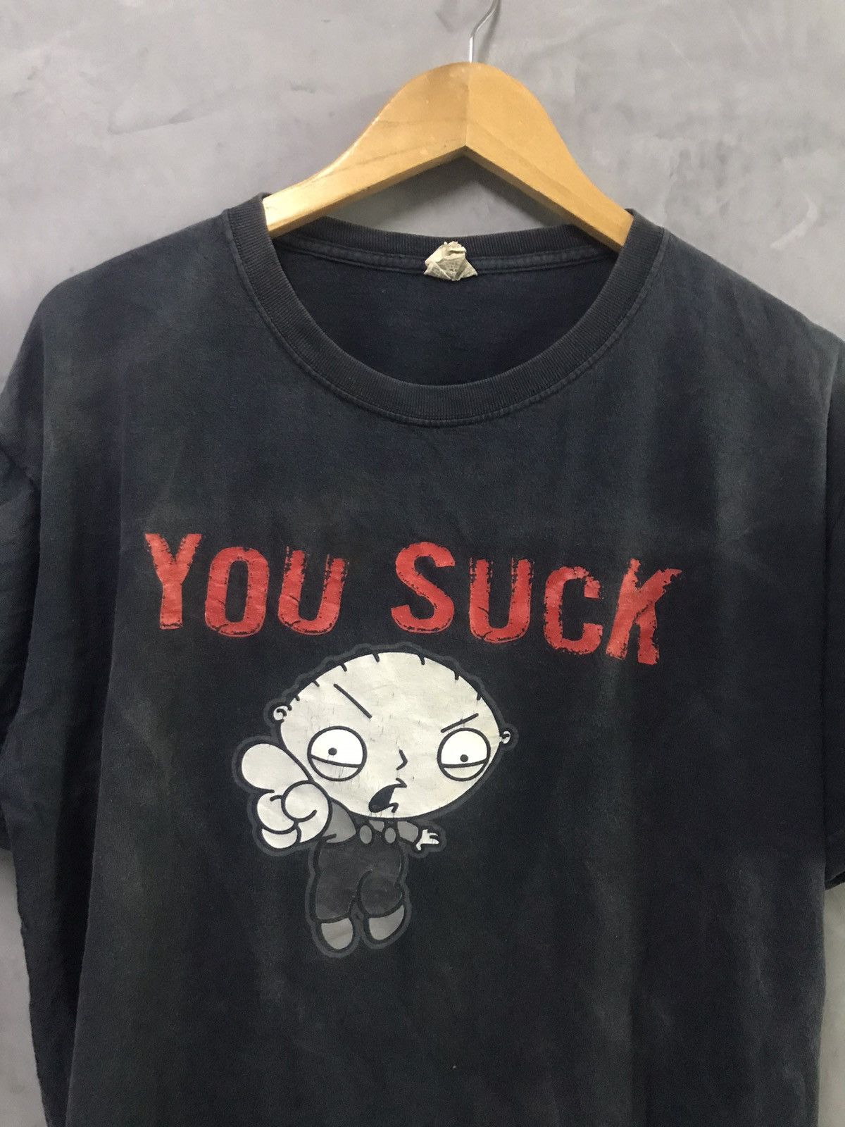 Fruit Of The Loom × Vintage Vintage Family Guy Stewie “You Suck” T-Shirt Size US L / EU 52-54 / 3 - 2 Thumbnail
