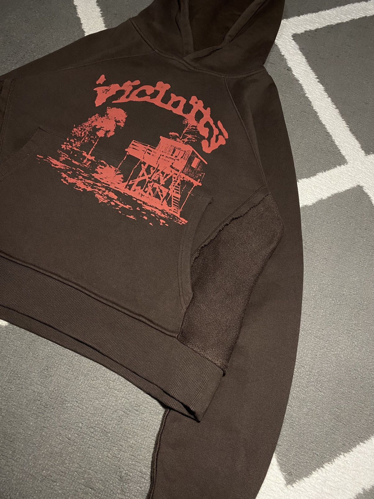Designer × Vintage Vicinity Shooting House Brown Boxy Fit Hoodie Size US S / EU 44-46 / 1 - 11 Thumbnail