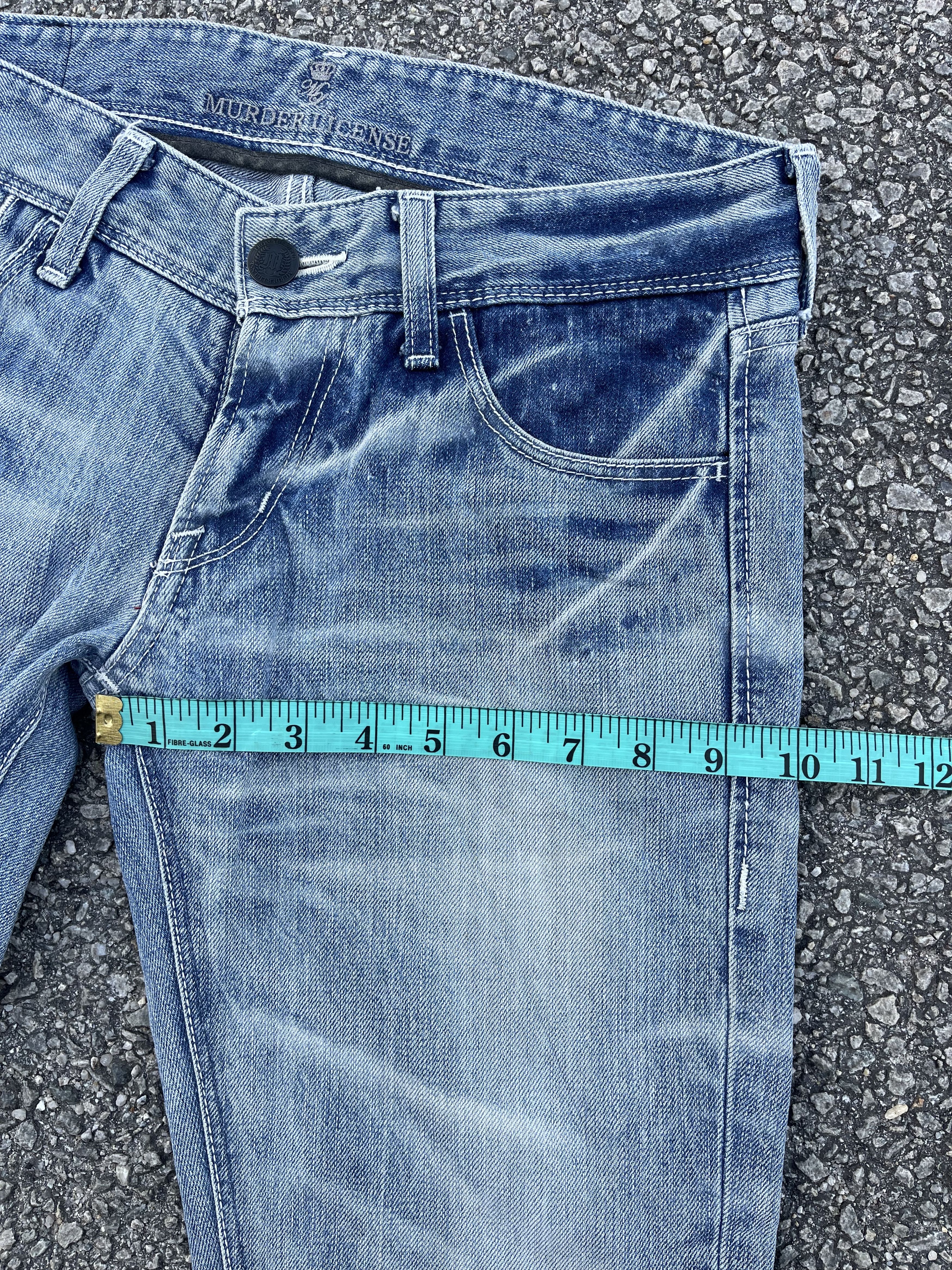 Le Grande Bleu (L.G.B.) Murder License Flare Low Rise Jeans Blue faded of the day Size US 32 / EU 48 - 12 Thumbnail