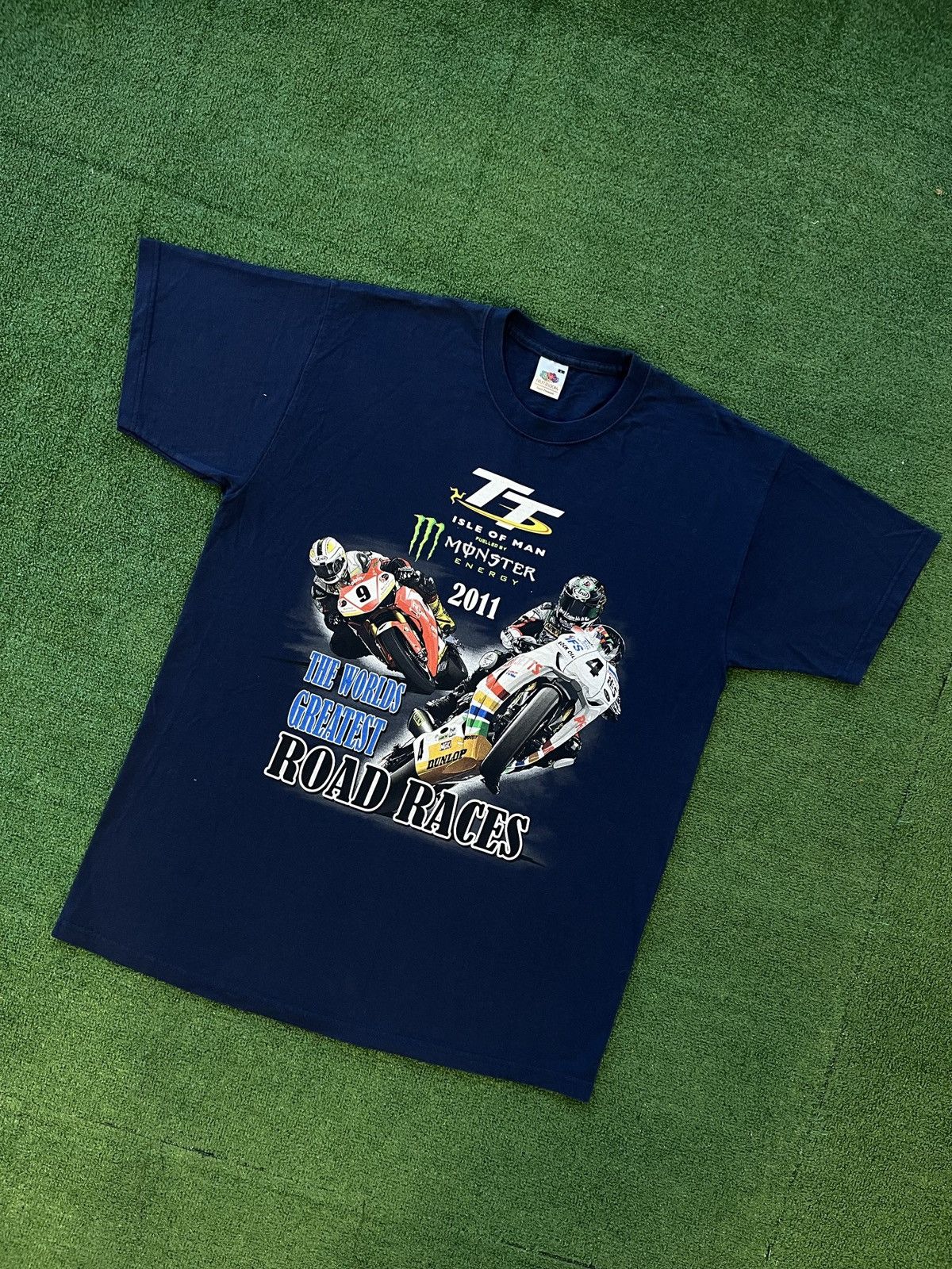 Other Vintage 2011 Monster The Worlds Greatest Road Races Tee Size US L / EU 52-54 / 3 - 3 Thumbnail